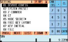 Sharp UP 810F Screen Example